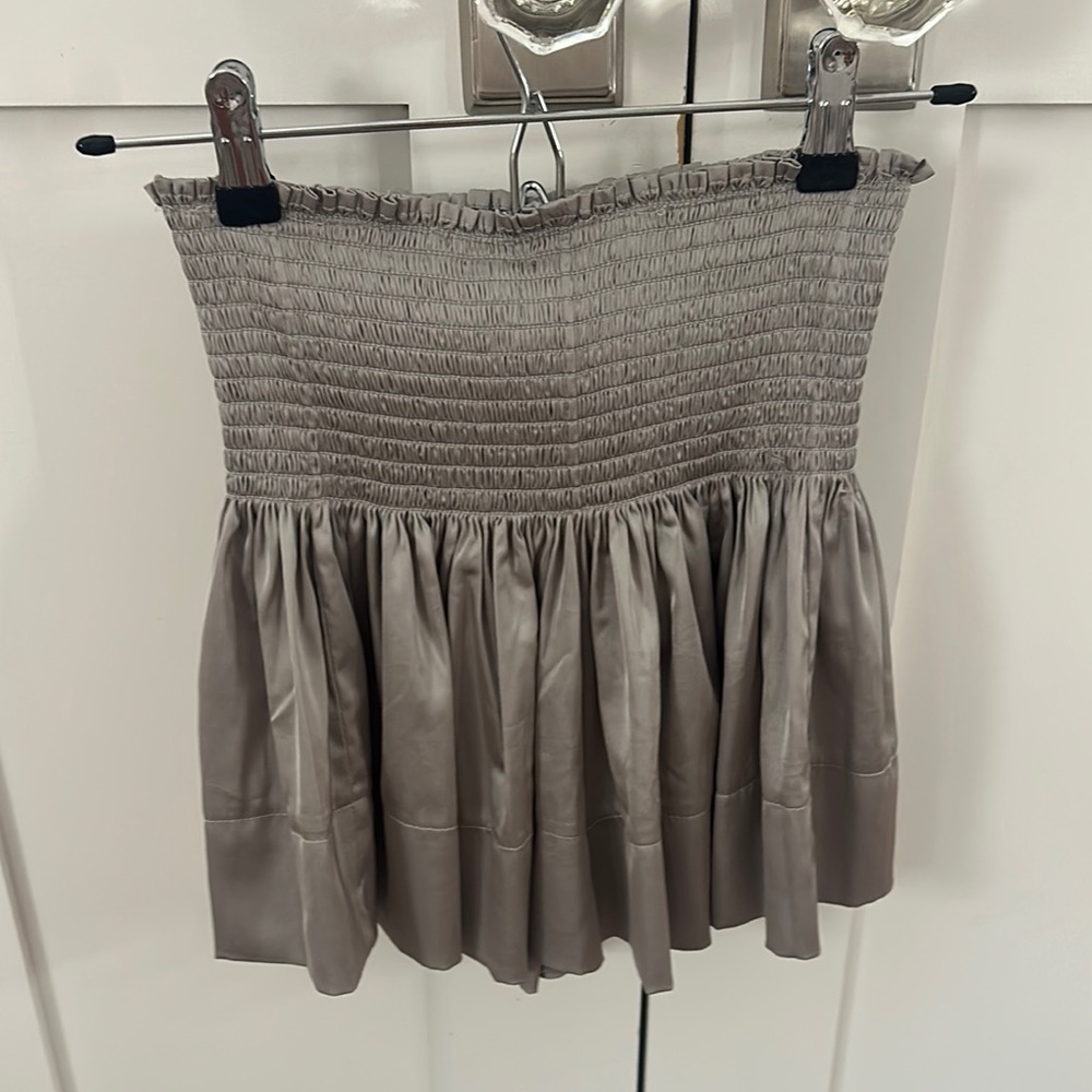 Natural Life Grey Satin Skirt